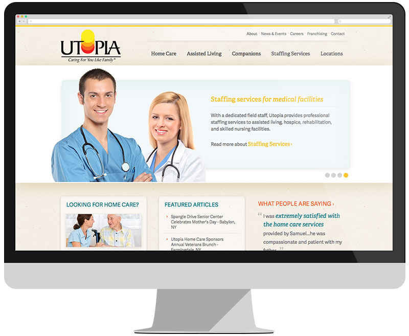 Utopia home page