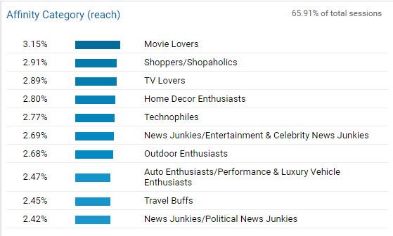Audience report example