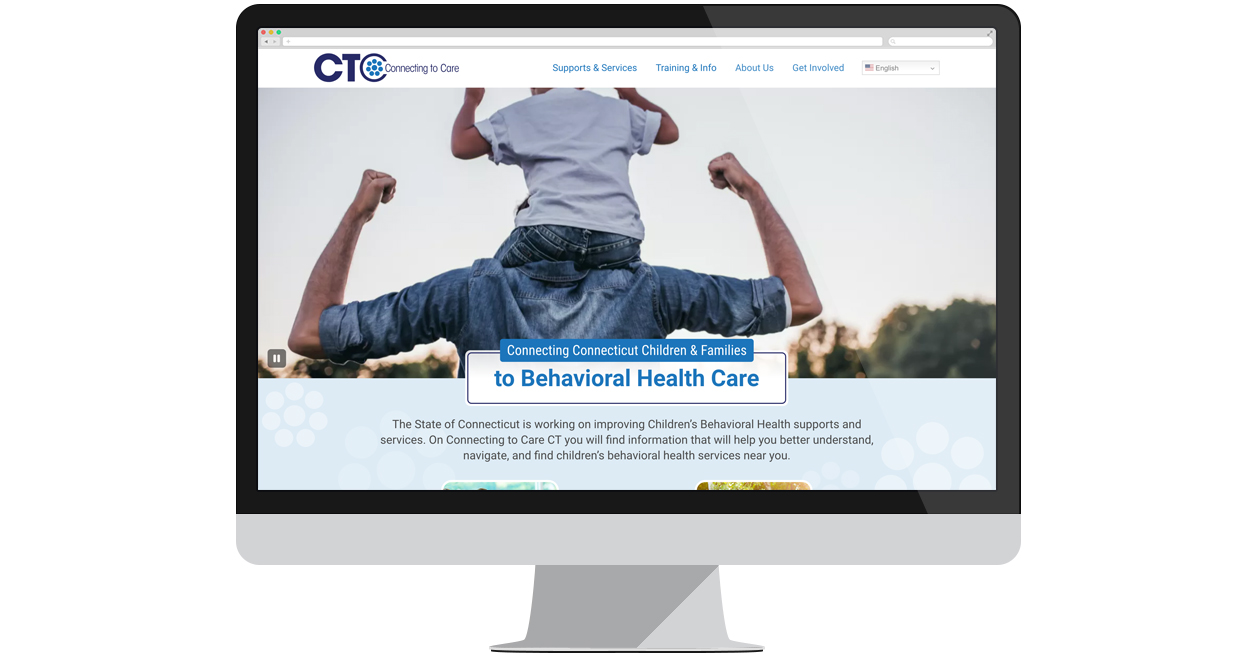 Connecting to Care CT website screenshot