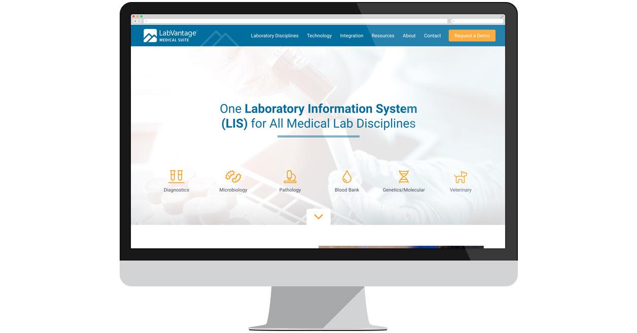 LabVantage Medical Suite Homepage