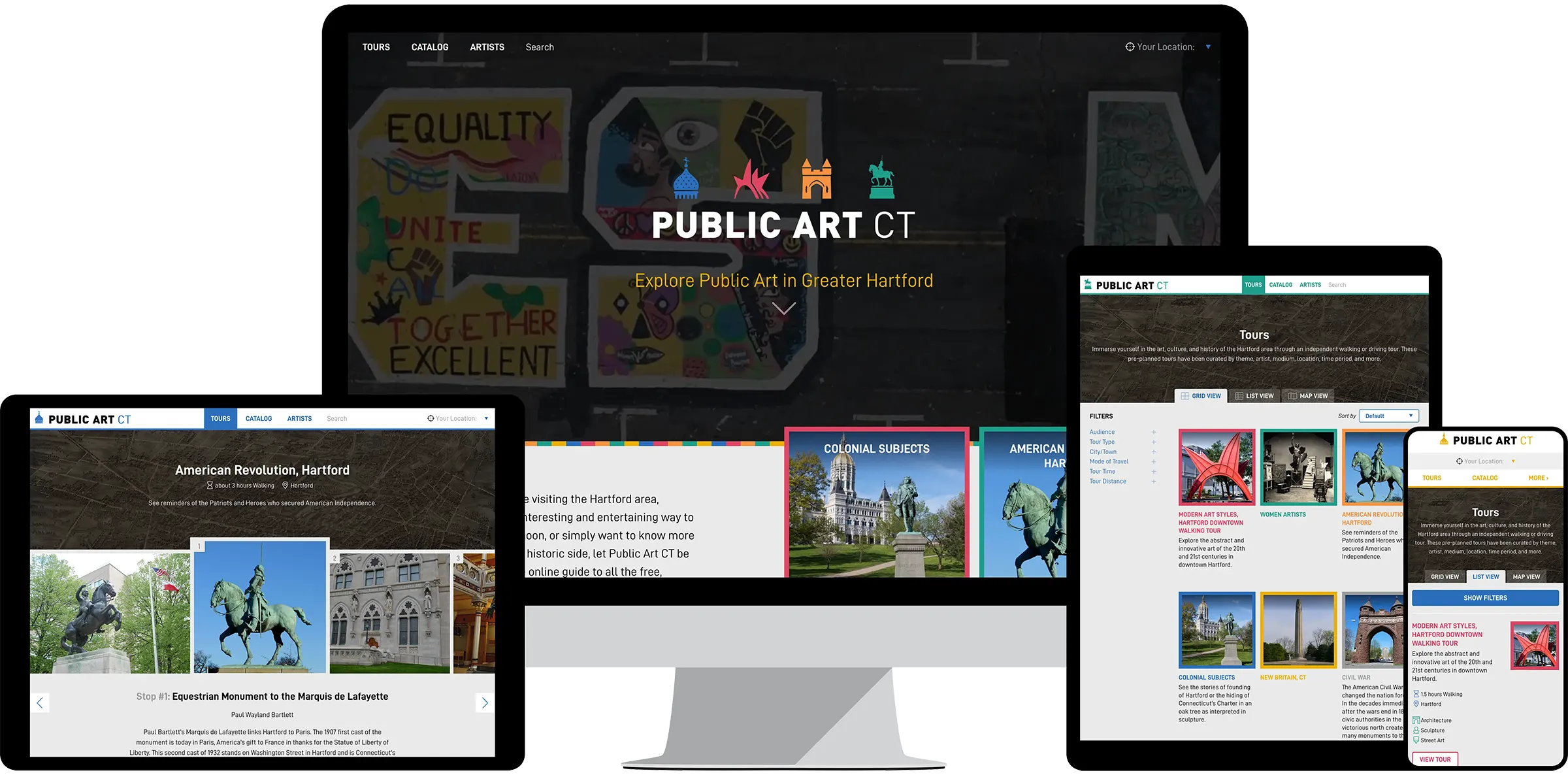 Website for Public Art CT