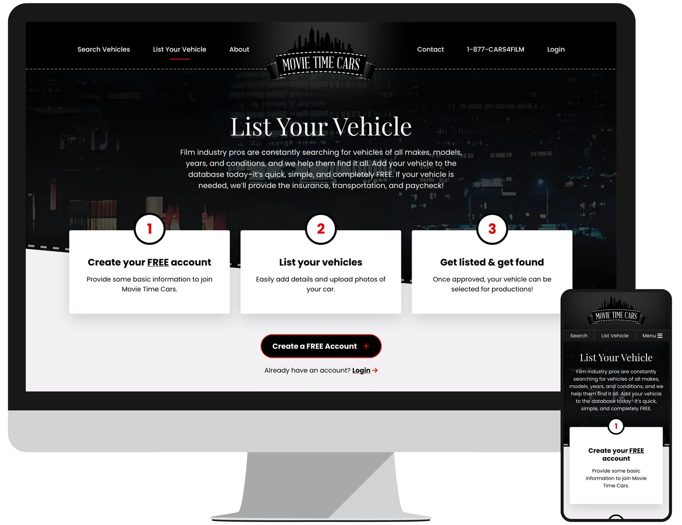 Landing Page - List Vehicle
