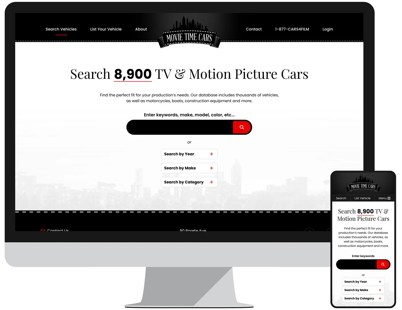 Landing Page - Search