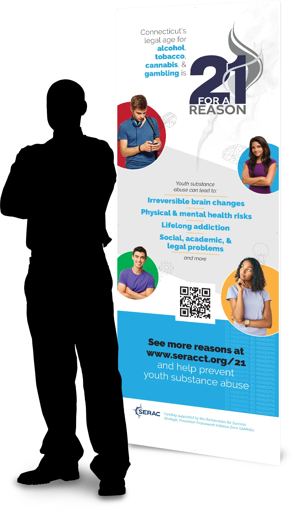 21 for a Reason Pull Up Banner