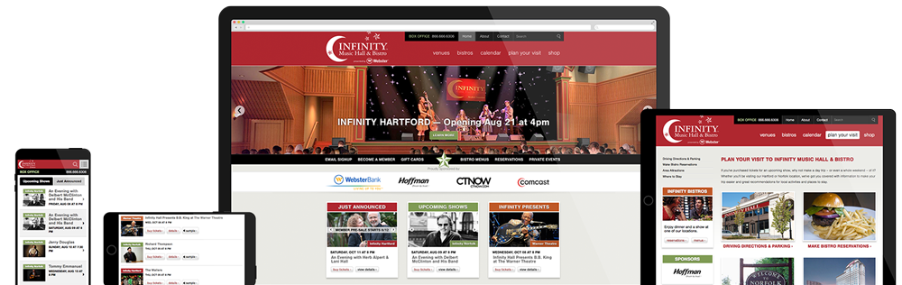 Infinity Hall Wesite