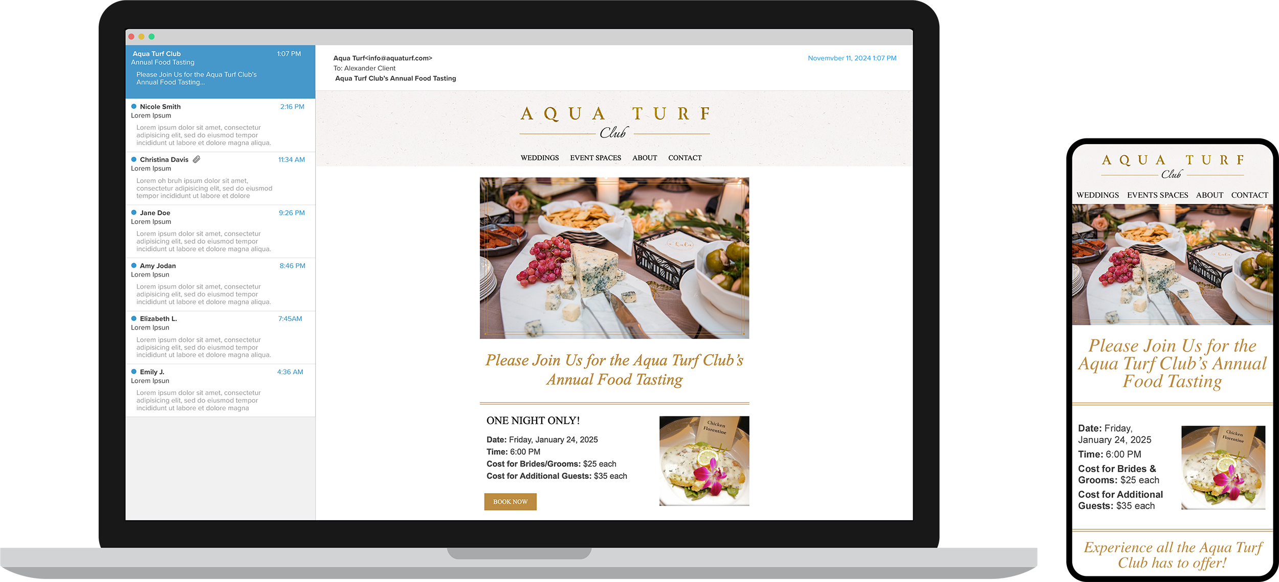 Aqua Turf Club Email