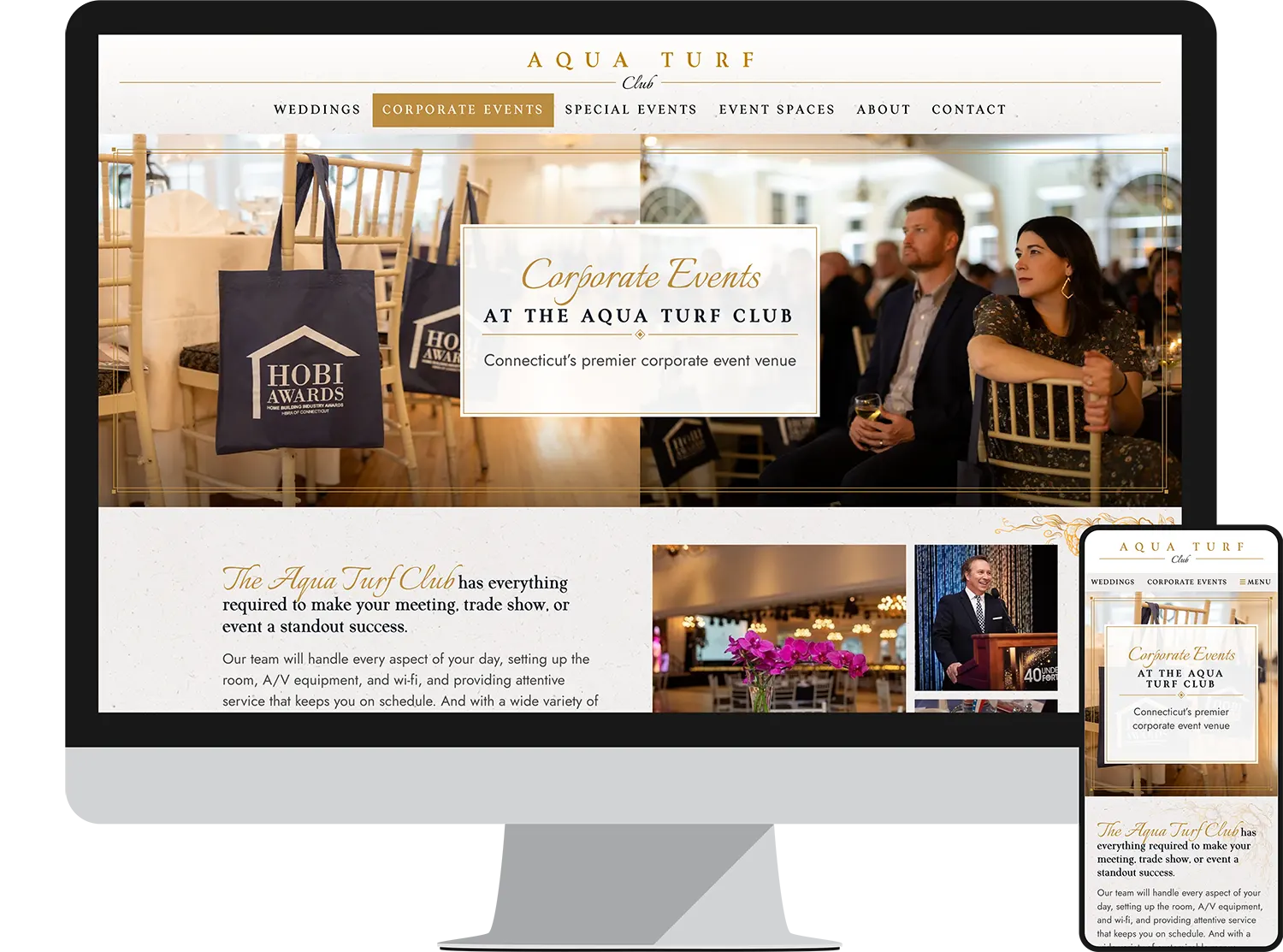 Landing Page - Corporate Events