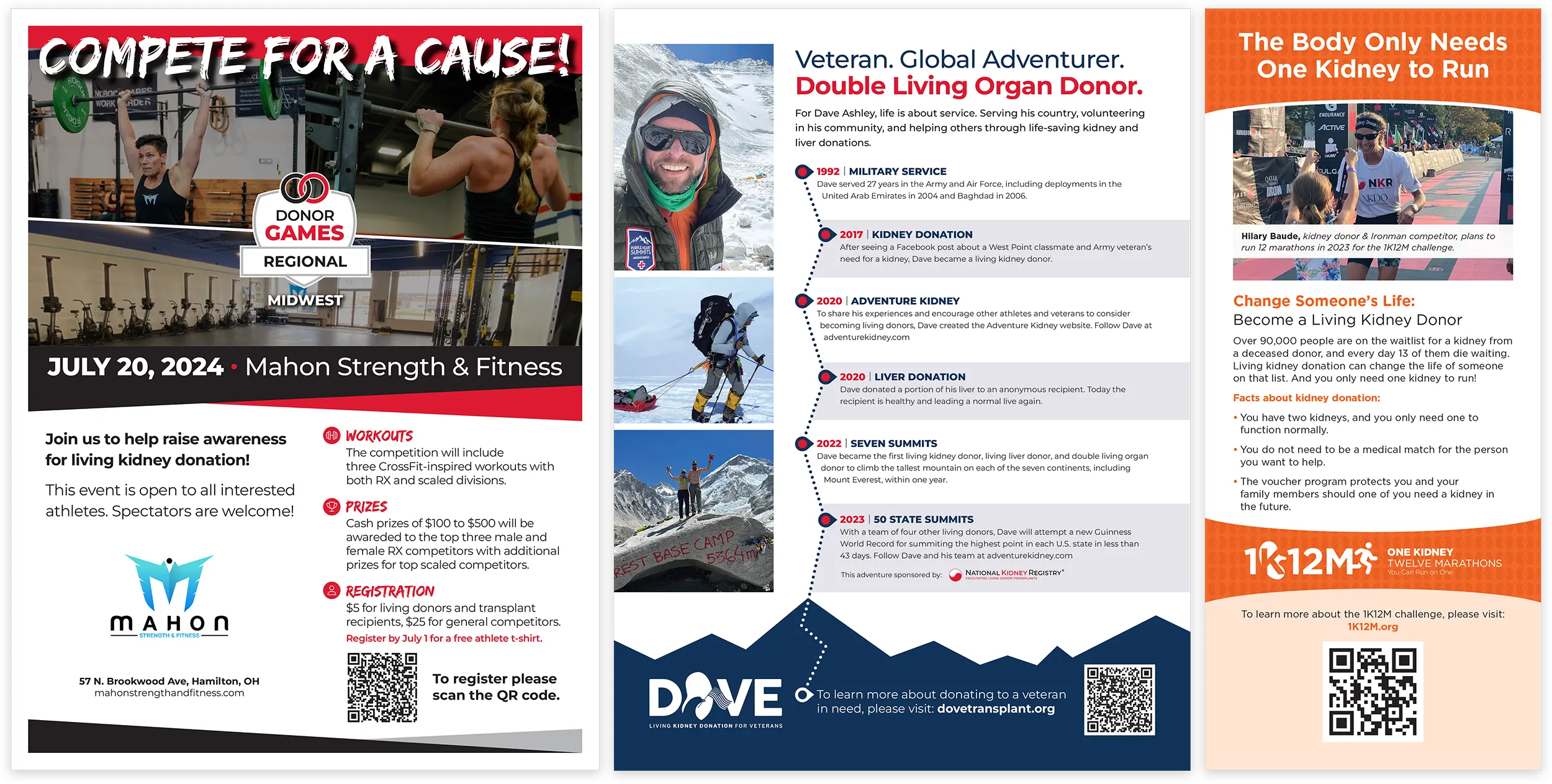 Donor Games Collateral