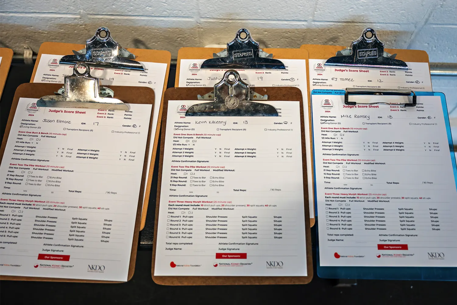Donor Games Judging Sheet