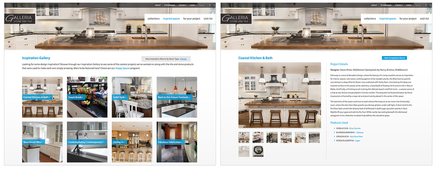 Galleria Inspired Spaces