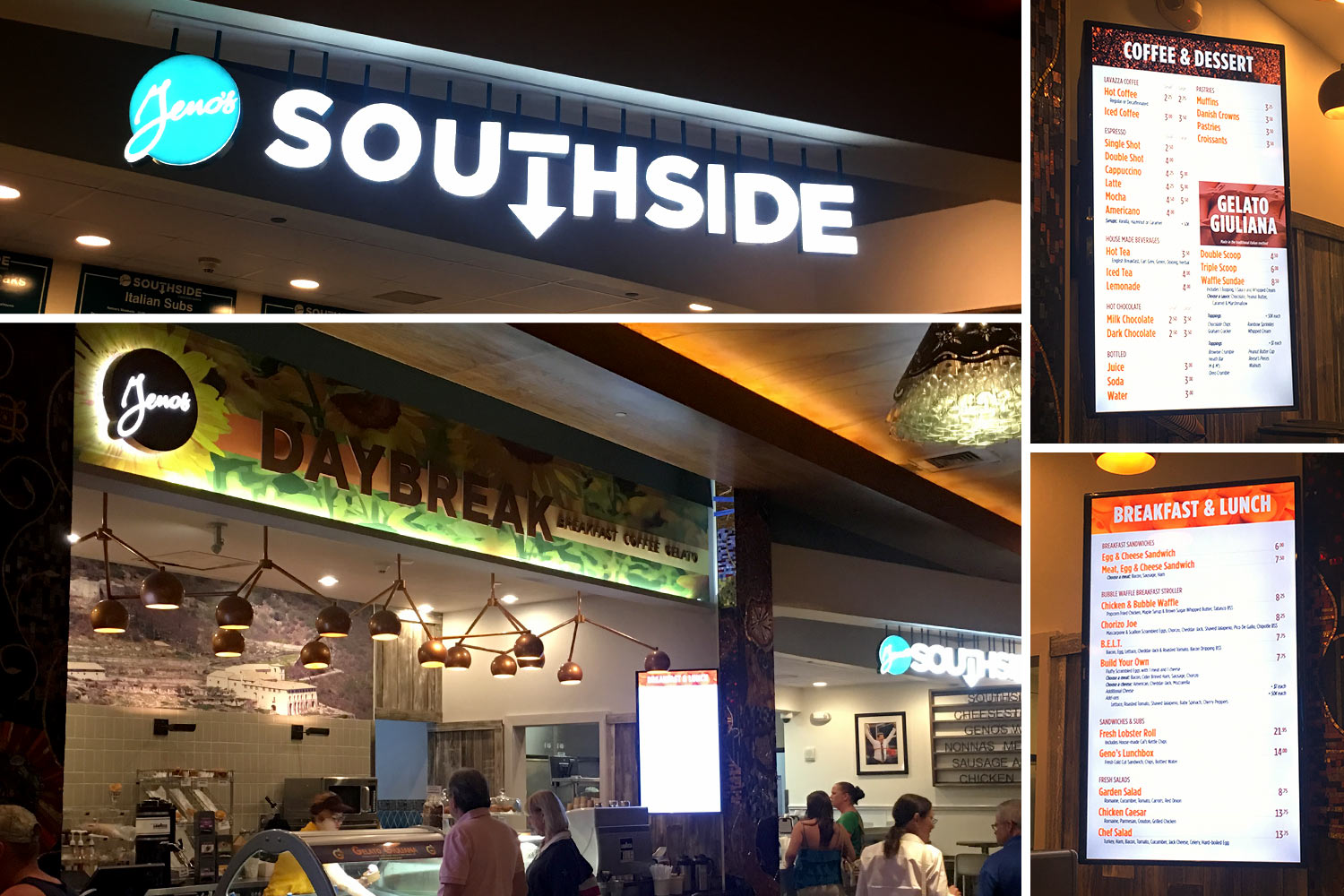 Geno’s Daybreak & Southside Signage