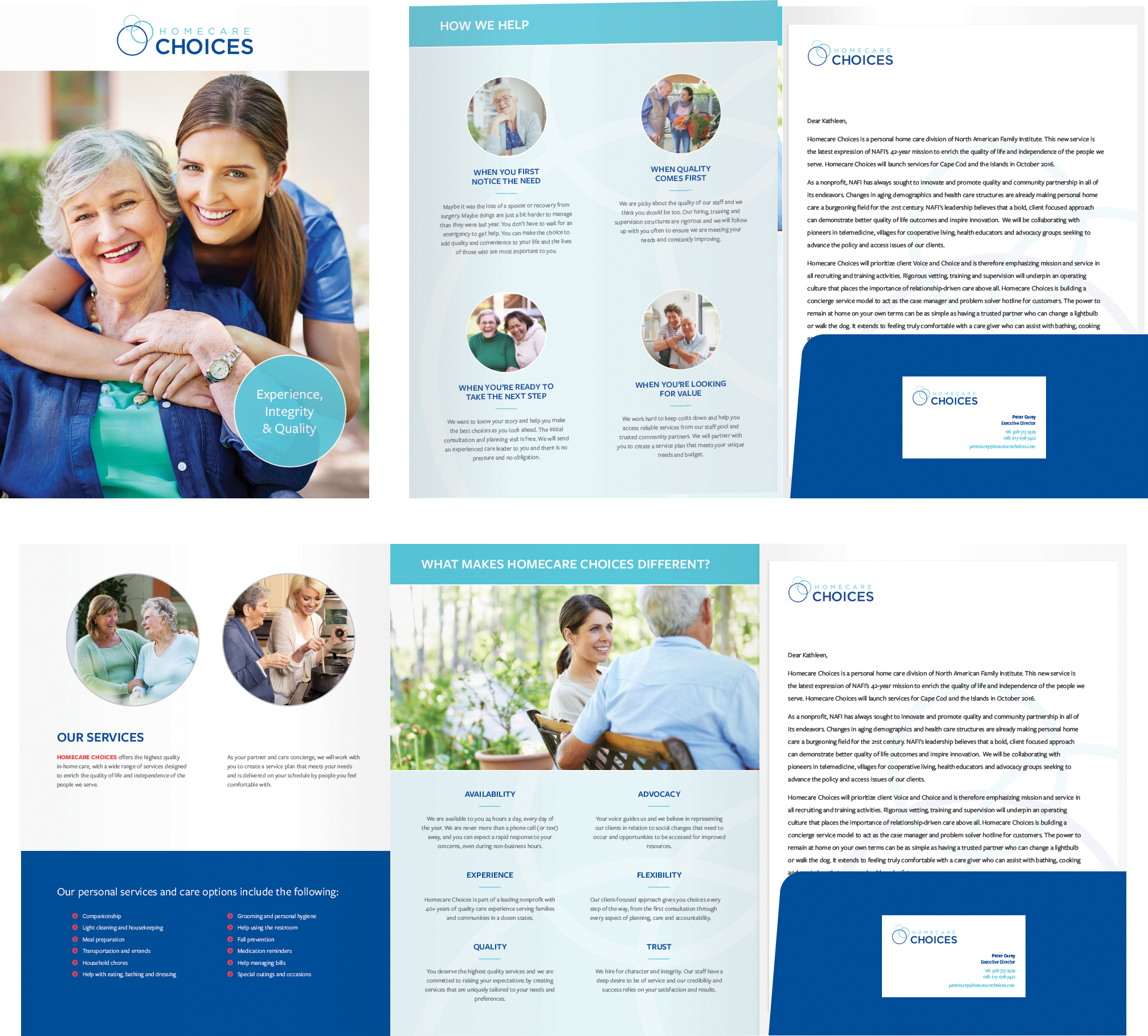 Homecare Choices Brochure and Folder