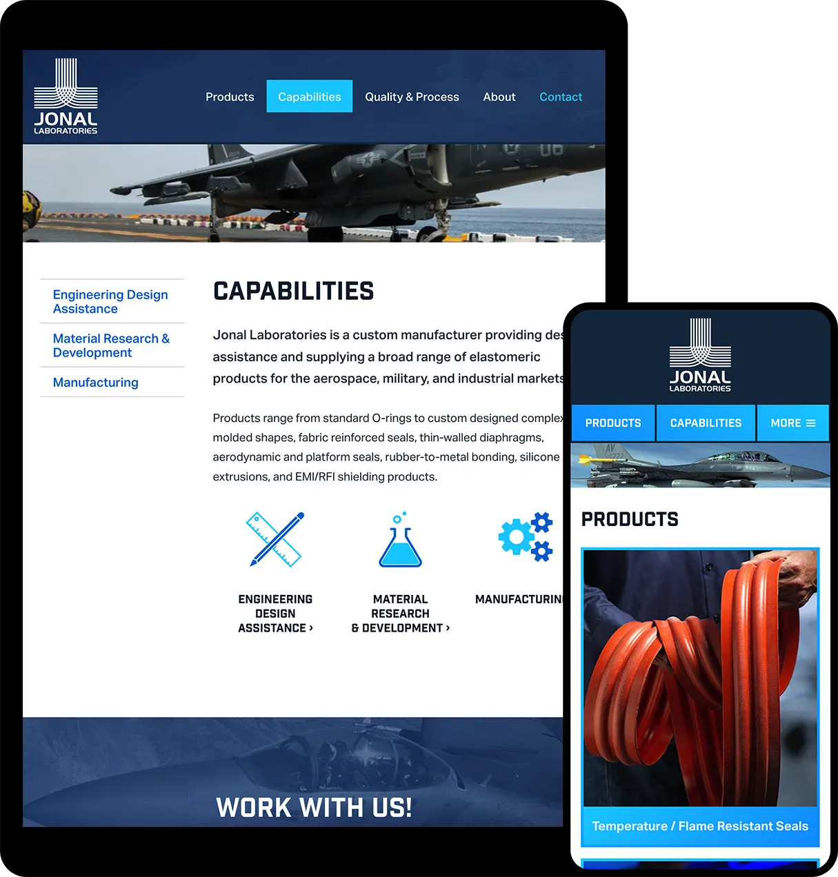 Jonal Laboratories Website Design