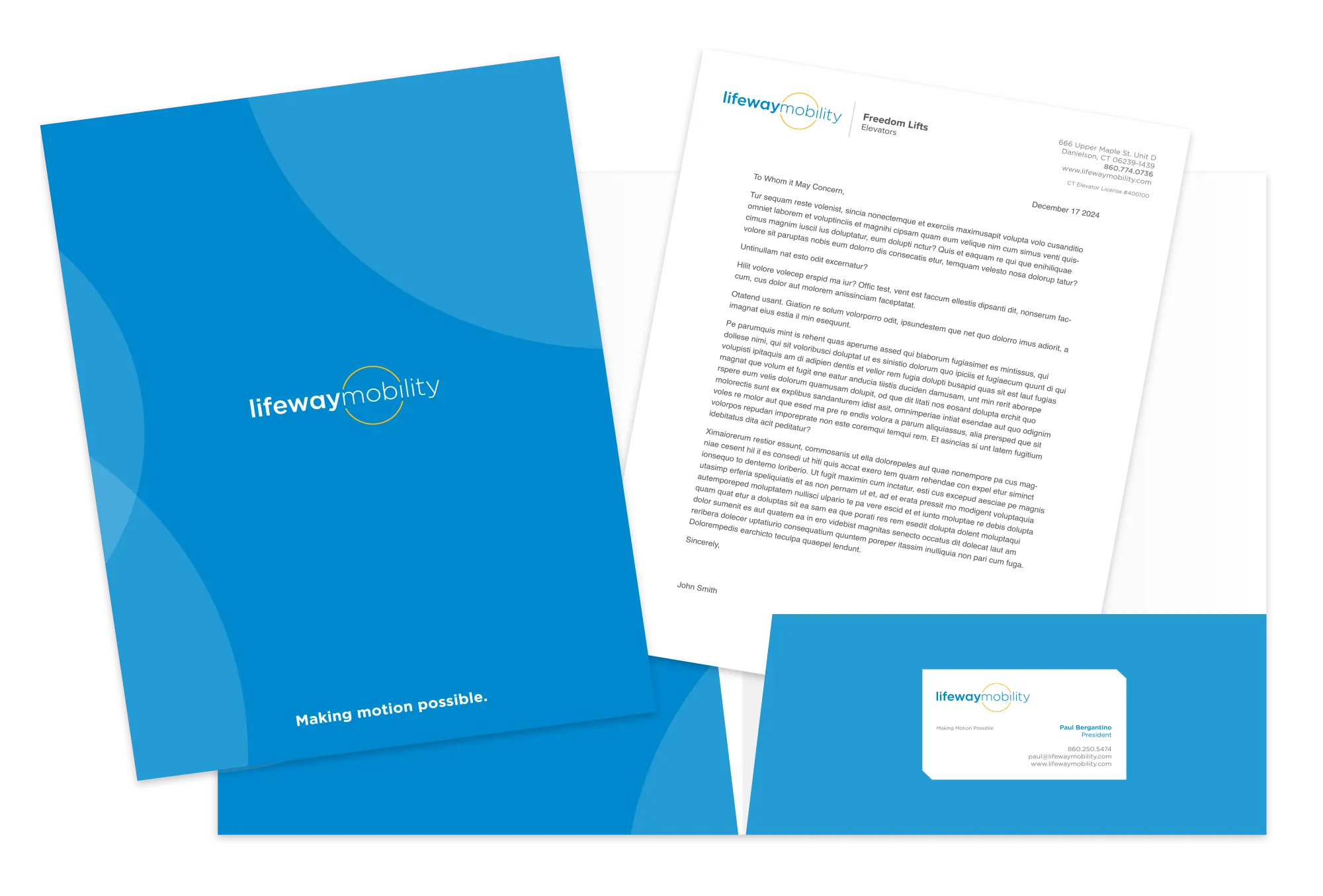 Lifeway Mobility Stationery