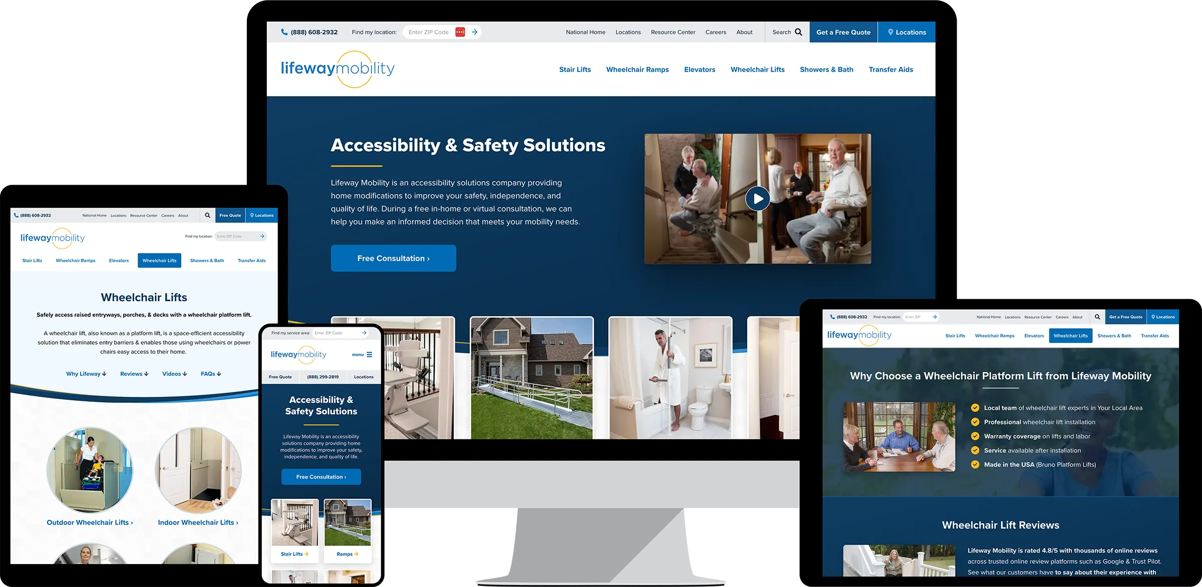 Lifeway Mobility Website Pages