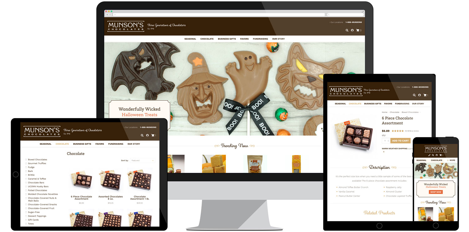 Munson's Chocolates Website