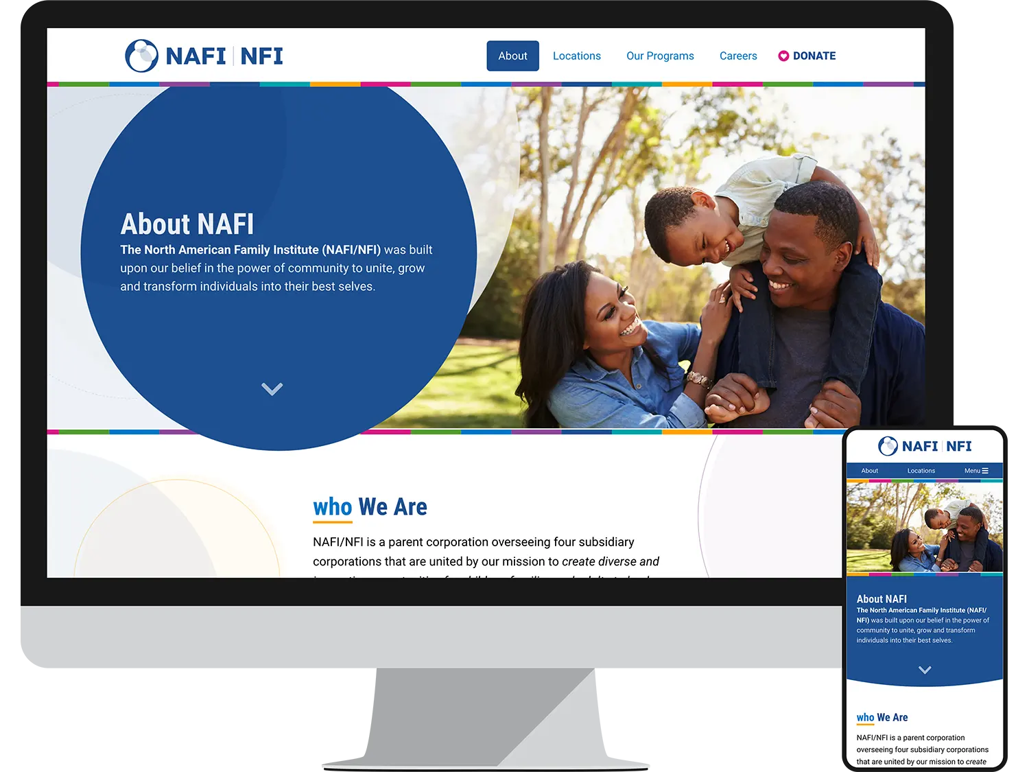 North American Family Institute (NAFI) – Landing Page