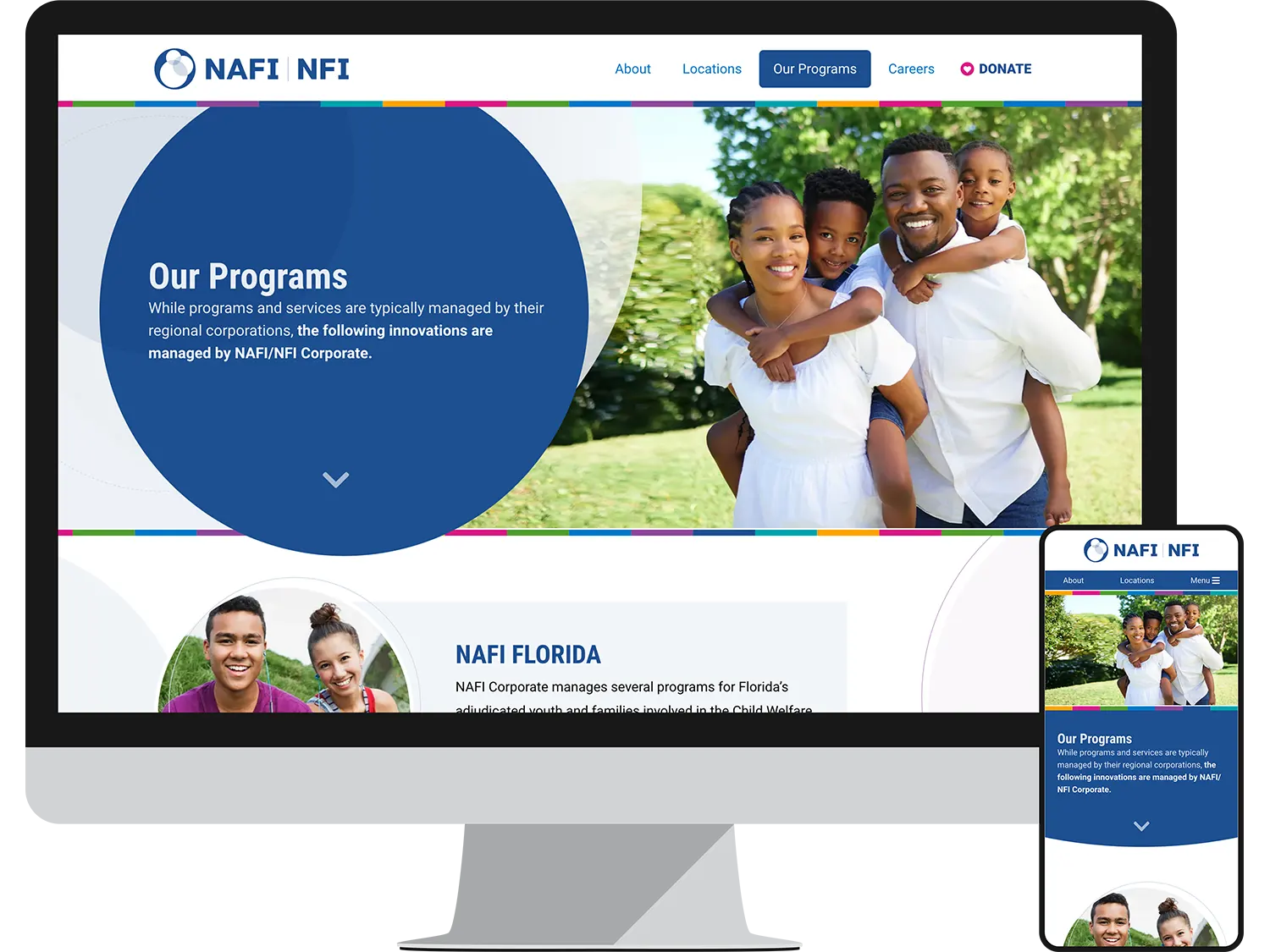 North American Family Institute (NAFI) – Landing Page