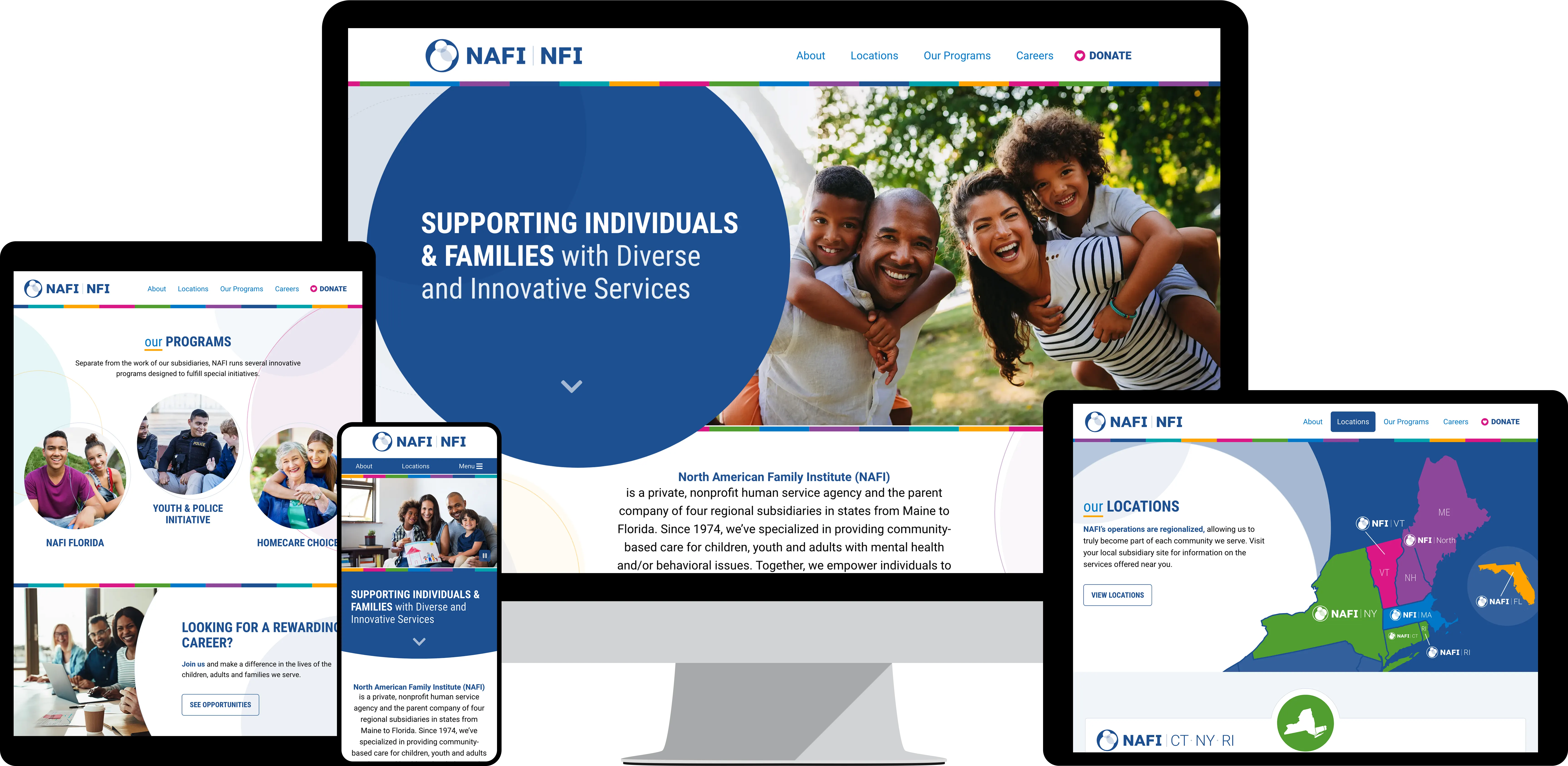 North American Family Institute (NAFI) Website Pages