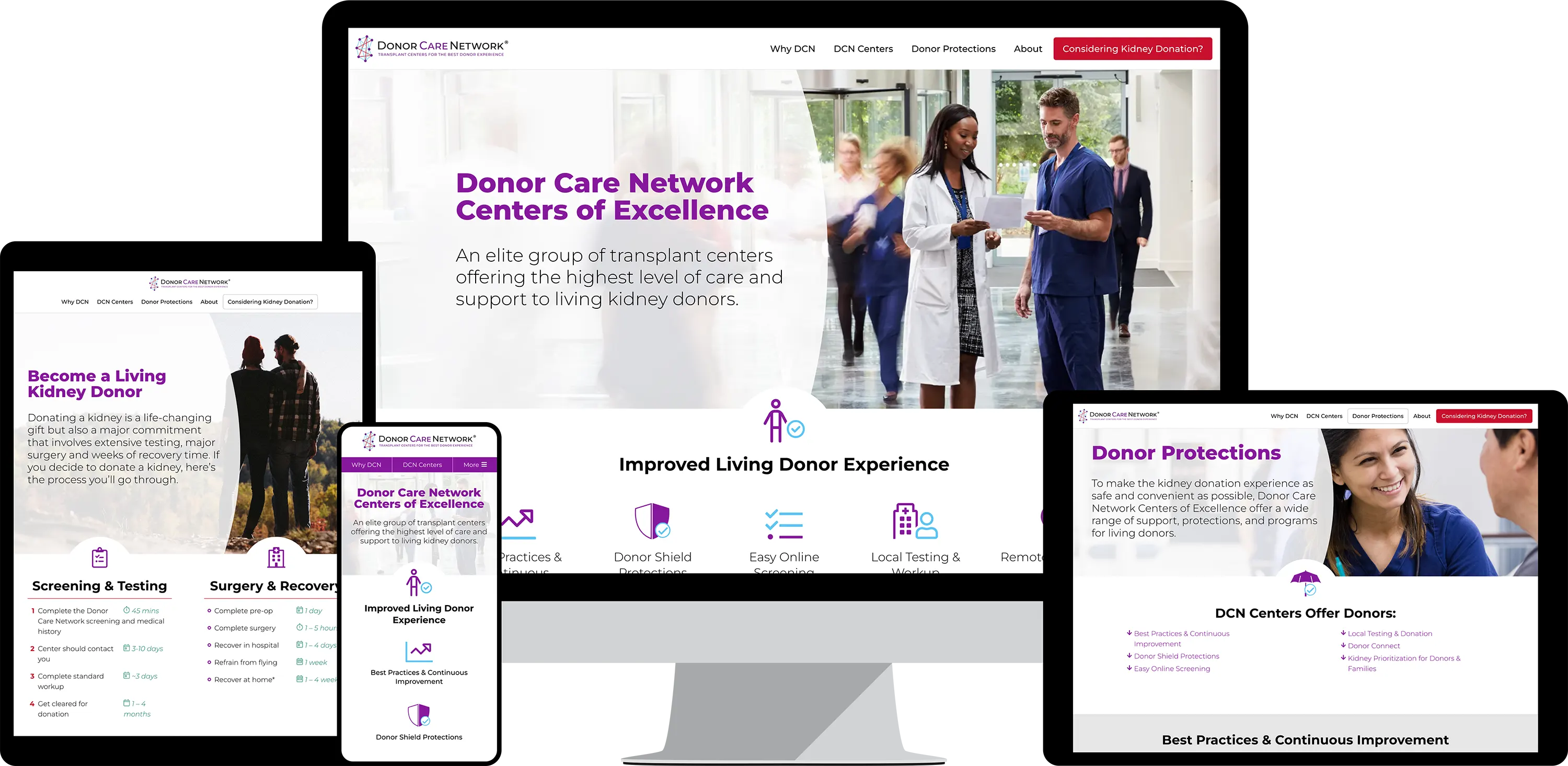 Donor Care Network Website