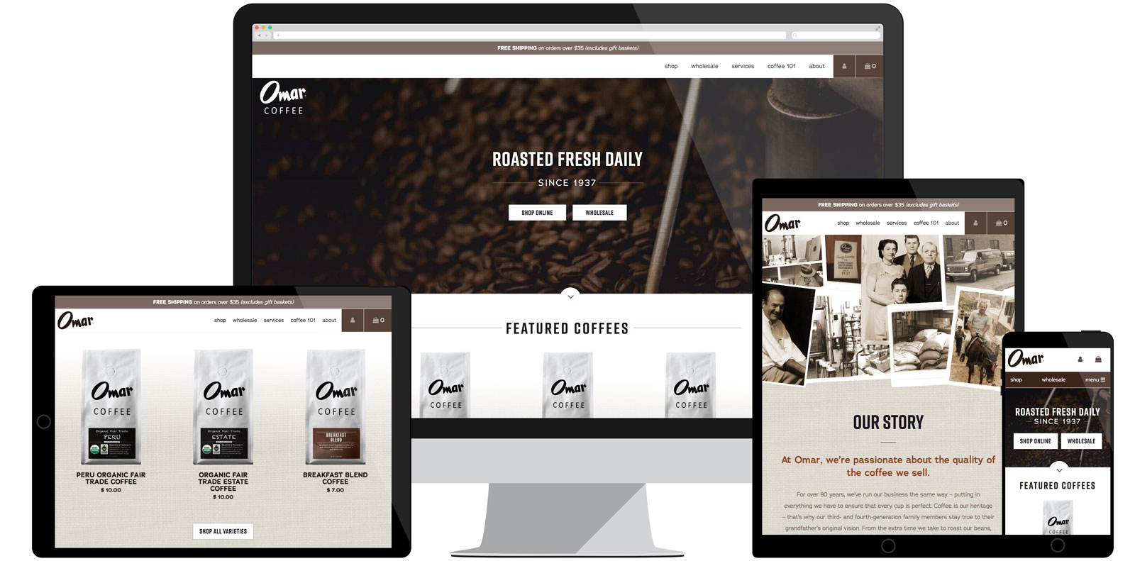 Omar Coffee Website