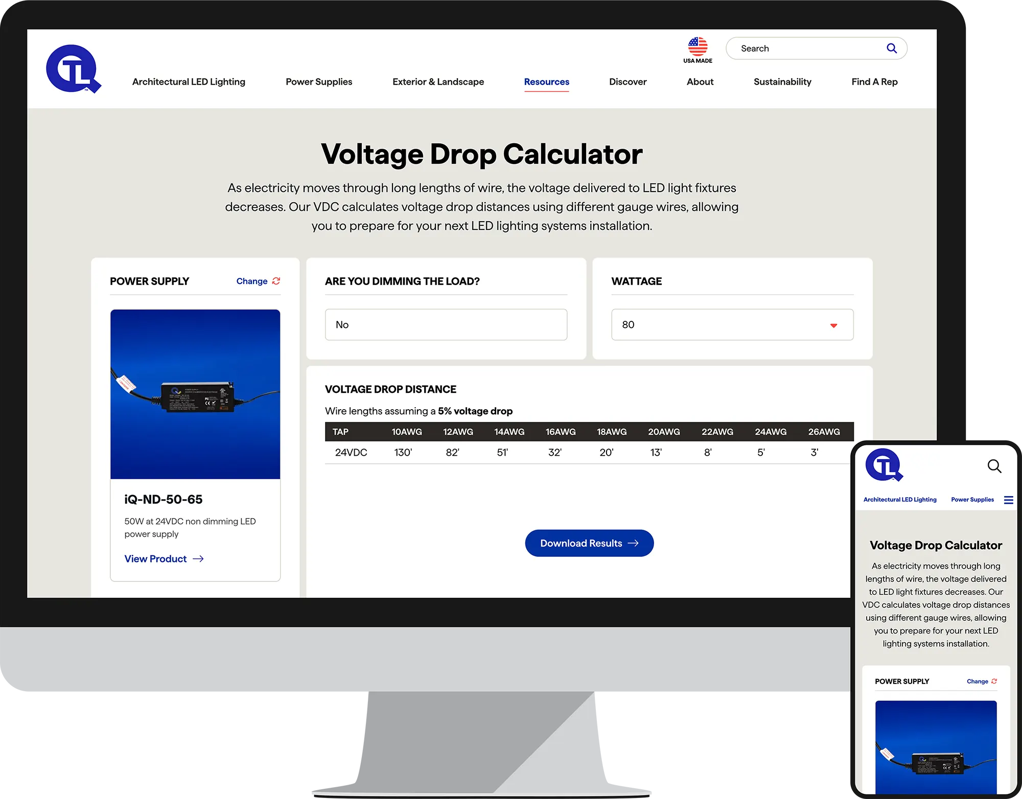 QTL - Voltage Drop Calculator