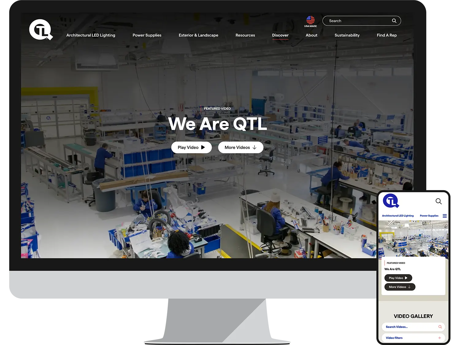 Landing Page - Video Gallery