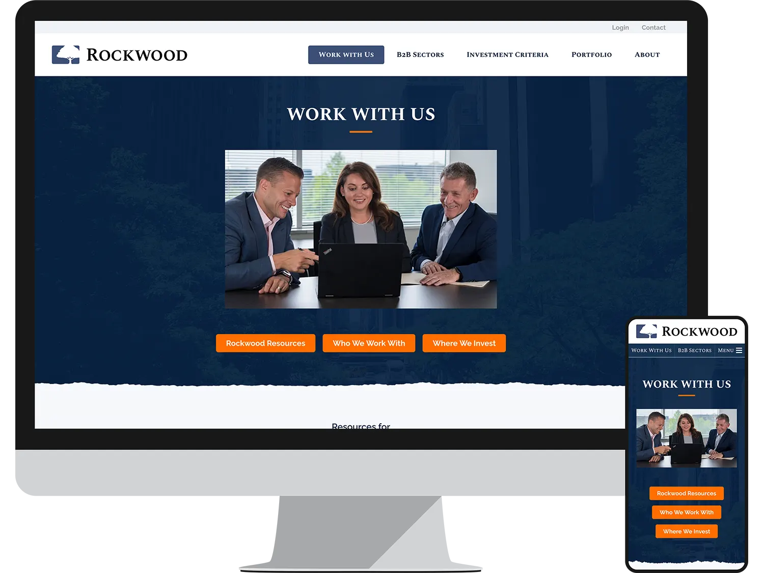 Rockwood Equity - Landing Page, Work with Us