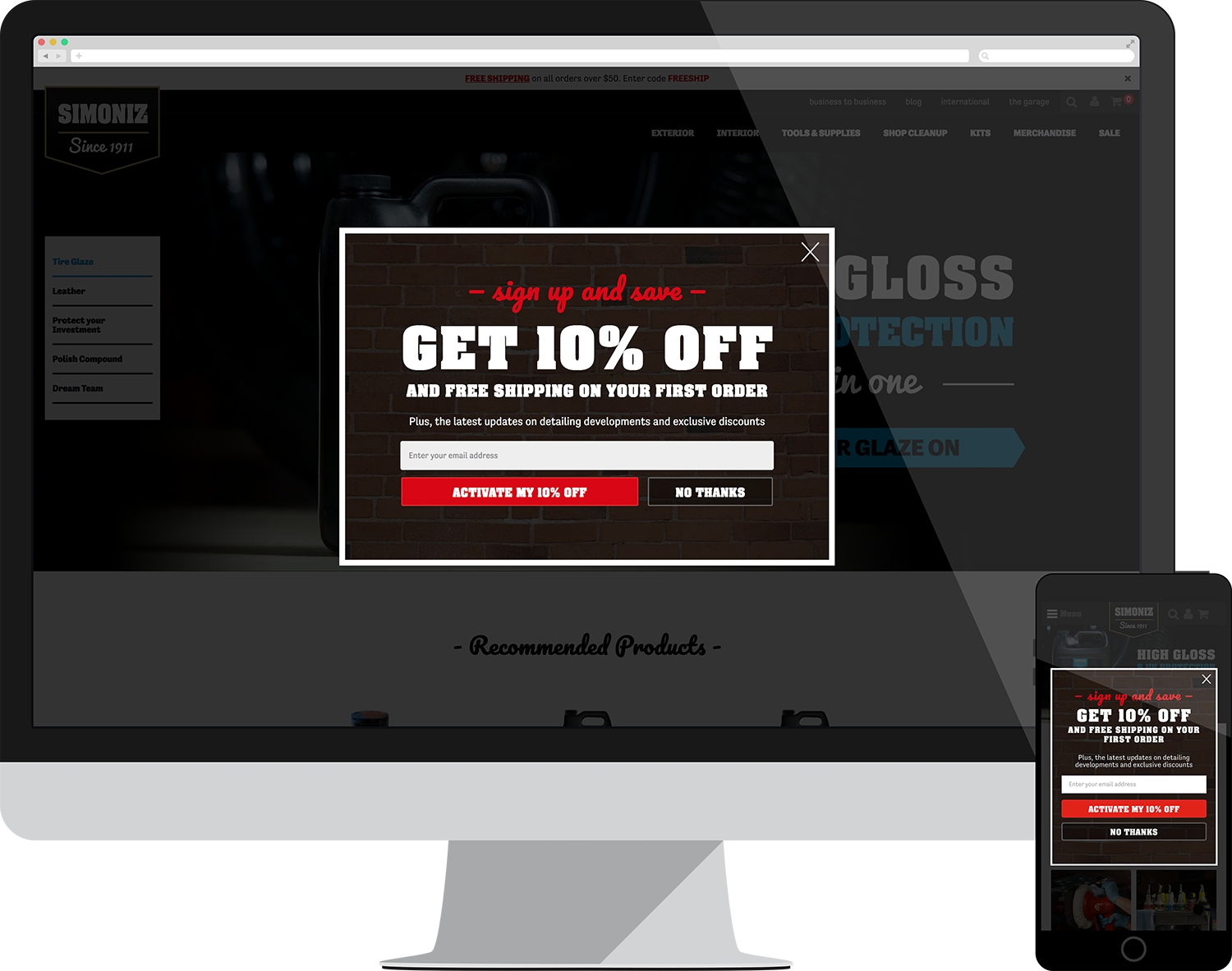 eCommerce Popover
