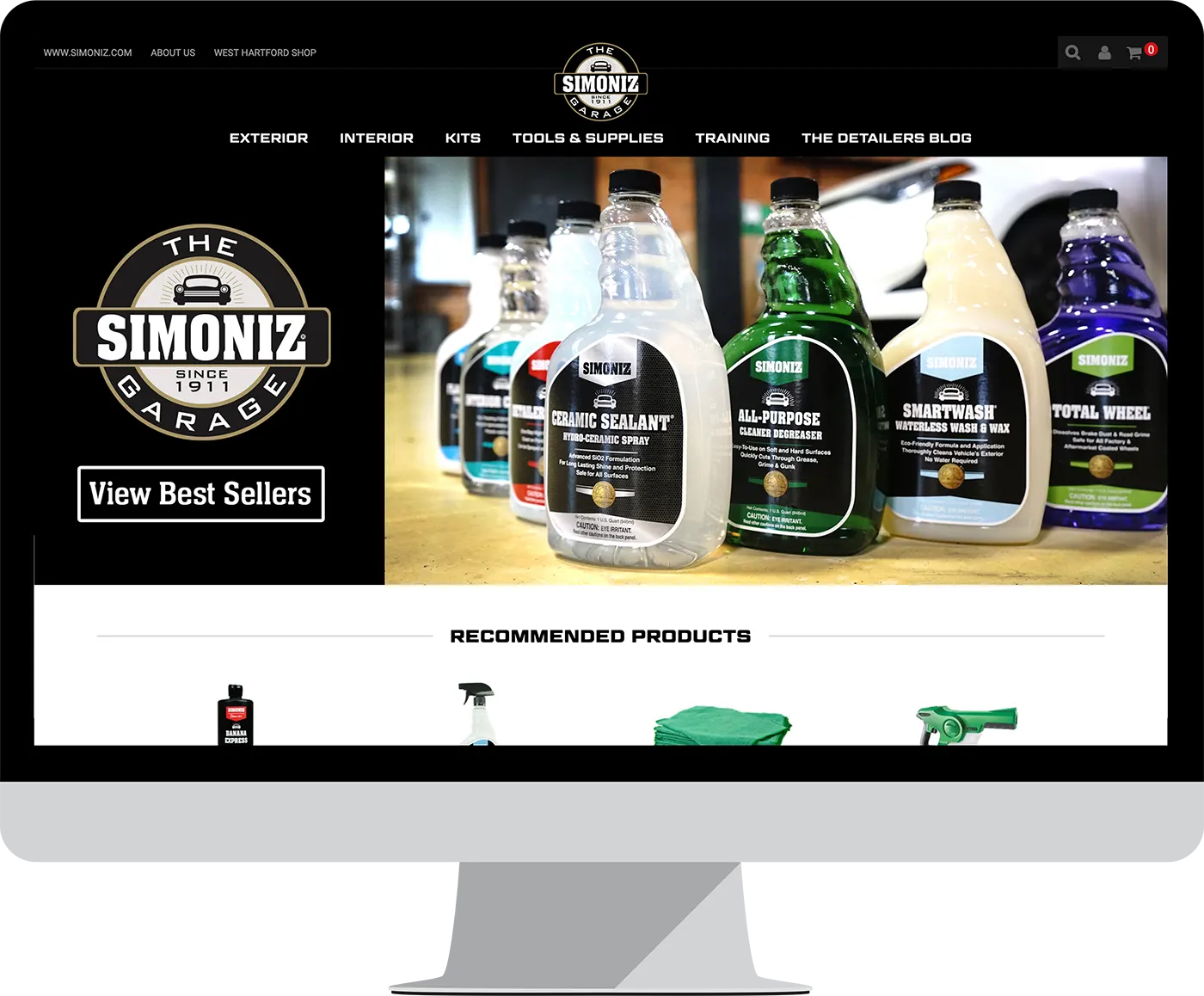 Simoniz Garage Website