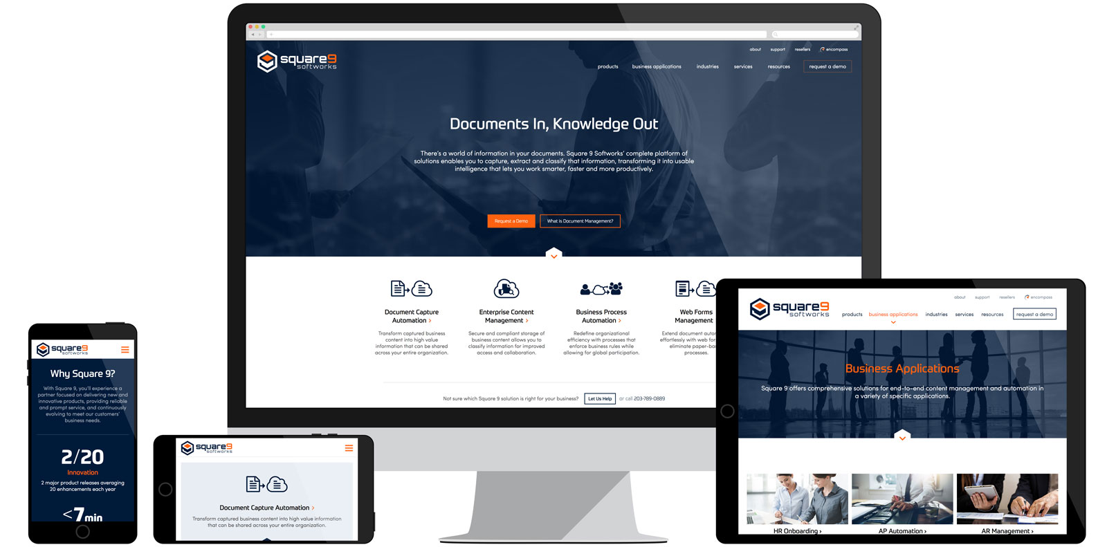 Square 9 Softworks Saas Website Design Digital Marketing Web - website square 9 s tech solutions save organizations time and money while helping them to manage their business more effectively and securely and they