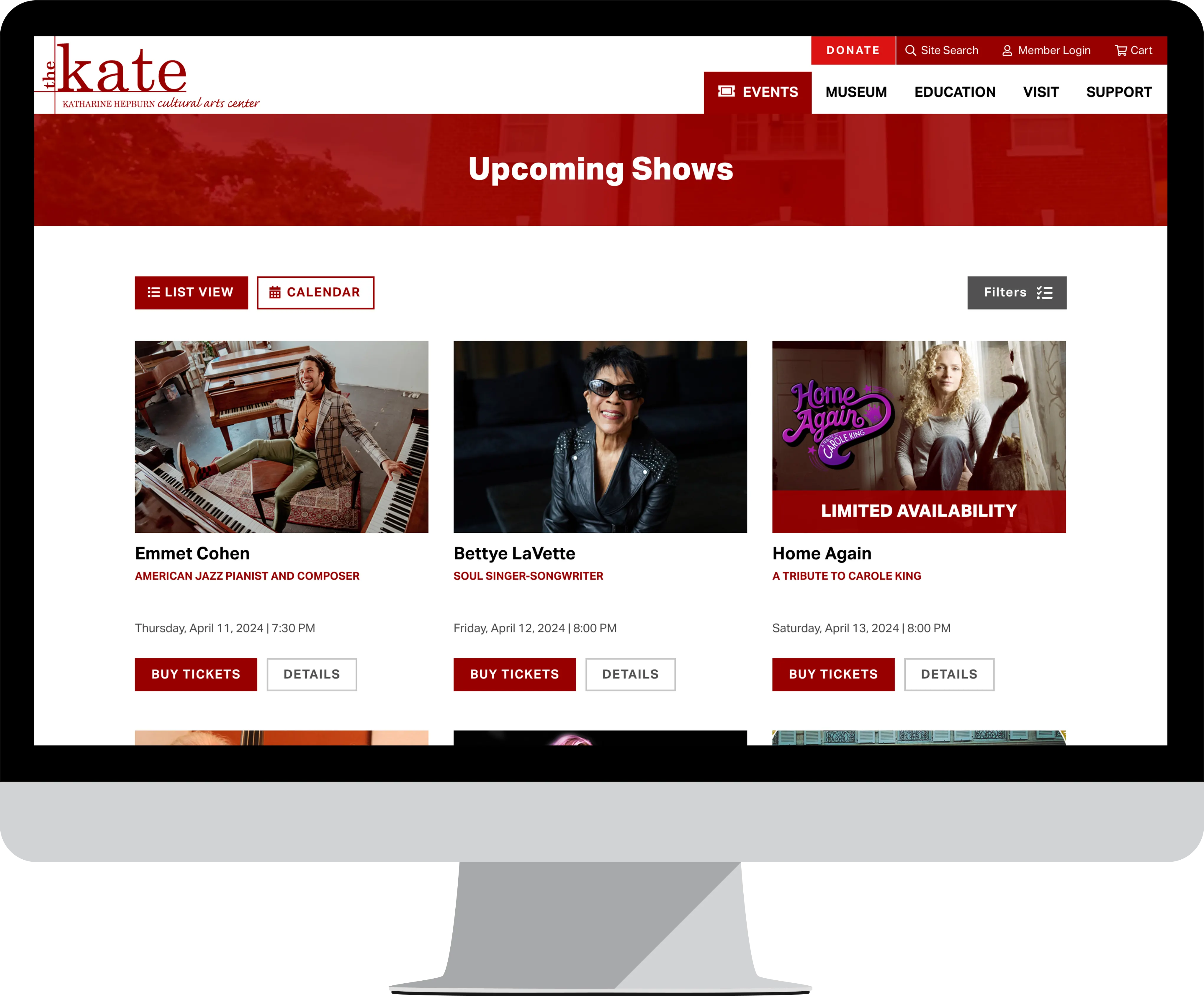 The Katharine Hepburn Cultural Arts Center - Event Listing