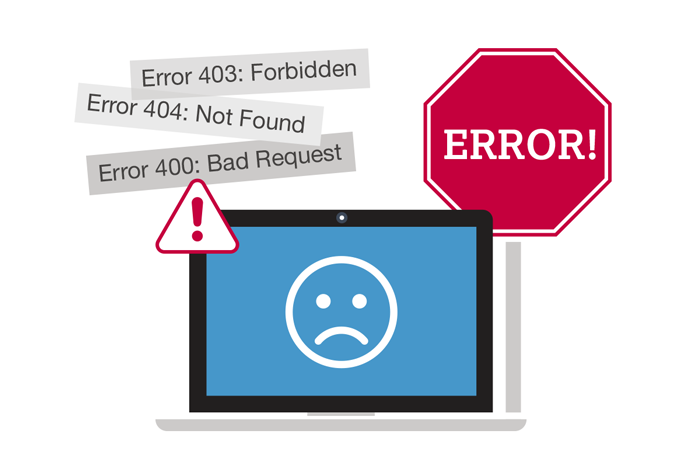 <span>The Most Common</span> Website Errors and What They Mean